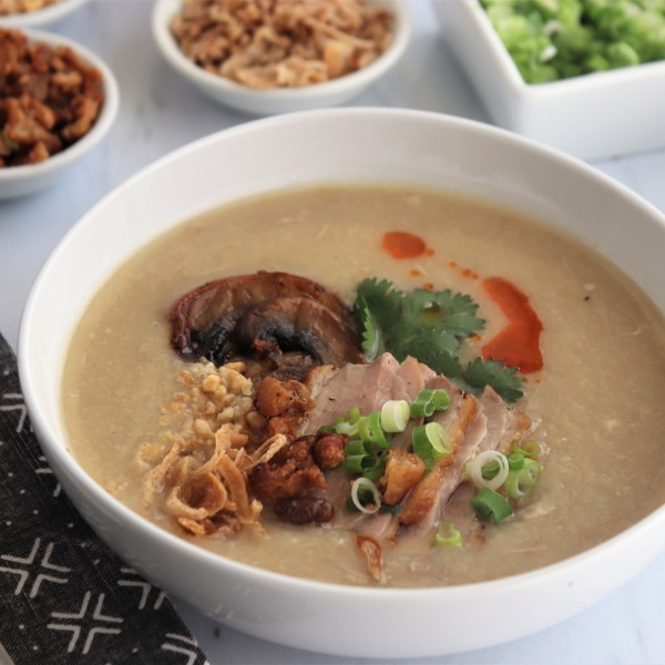 Pressure Cooker Duck Congee